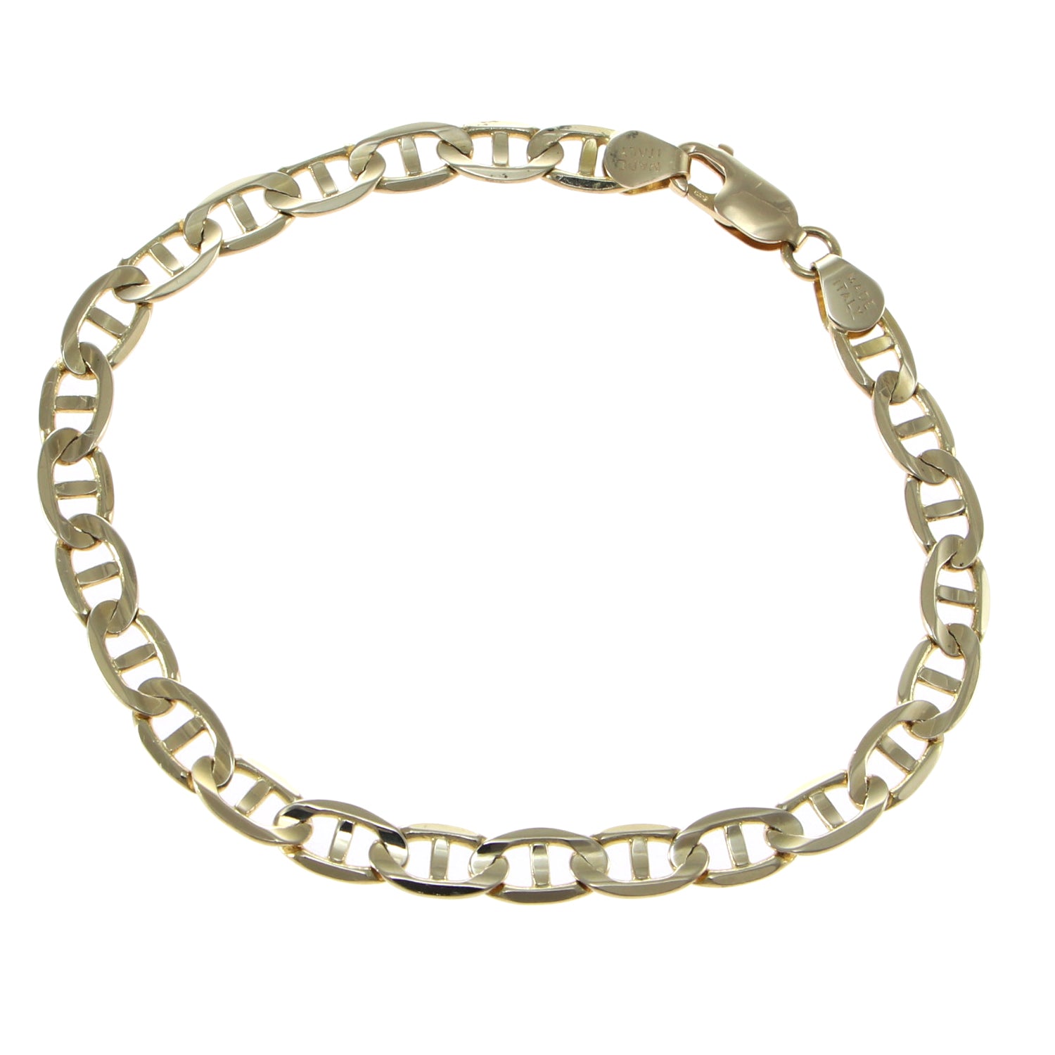 Mens Italian Mariner Anchor Chain Sterling Silver 925 Bracelet 8 Inches |  eBay